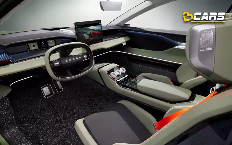 Skoda vision 7s electric suv revealed with 600km range